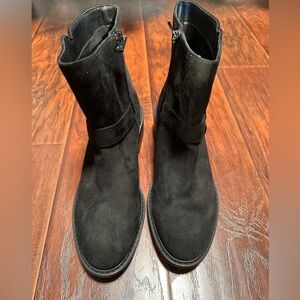 Splendid Black Suede Ankle Booties